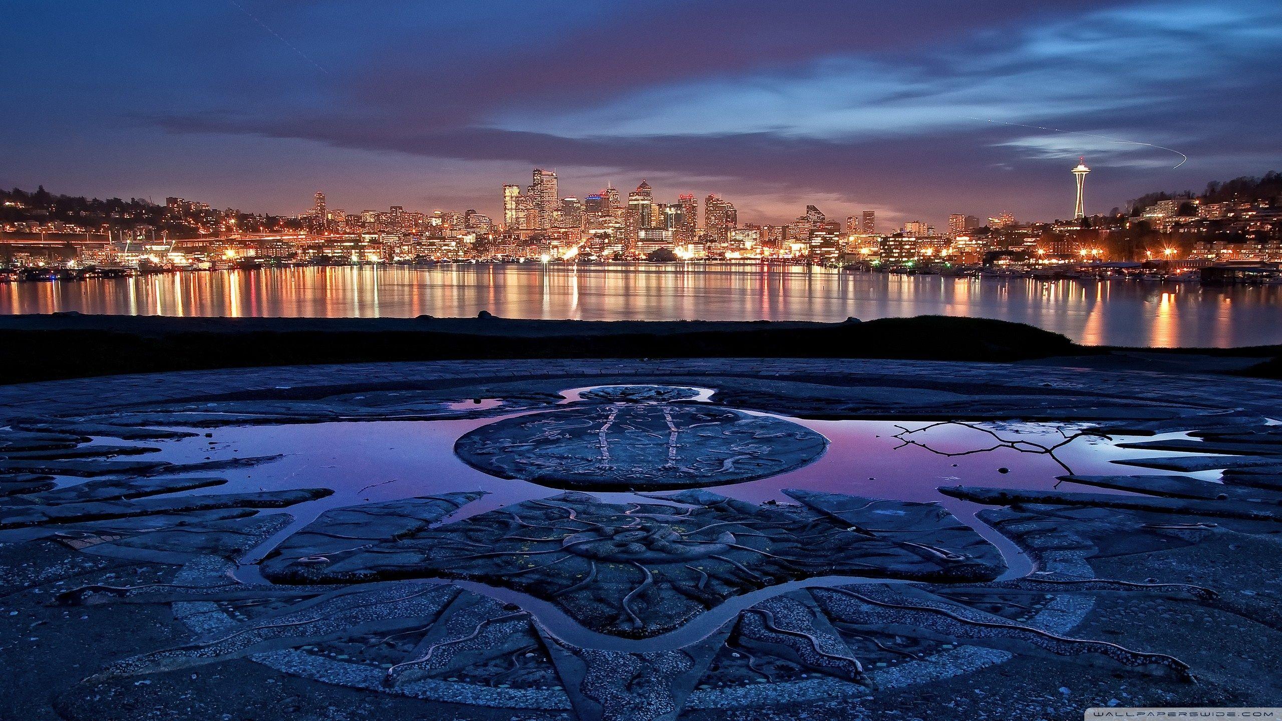Seattle Skyline, Washington ❤ 4K HD Desktop Wallpaper for • Dual