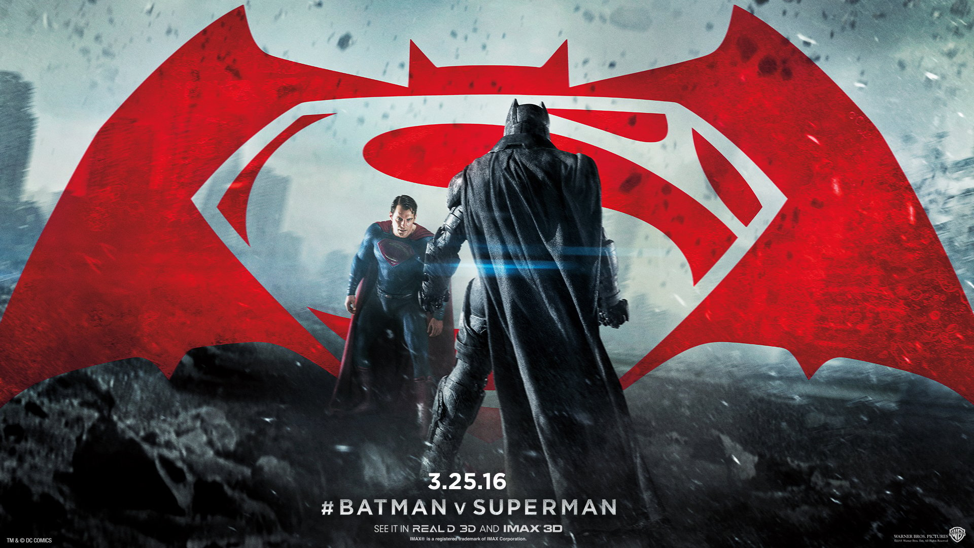 Batman v Superman: Dawn of Justice official wallpaper. Movie
