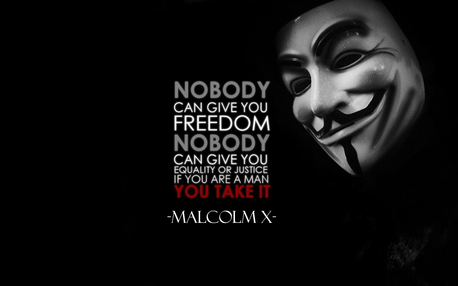Amazing Quote on Freedom by Malcolm X HD Image. HD Famous