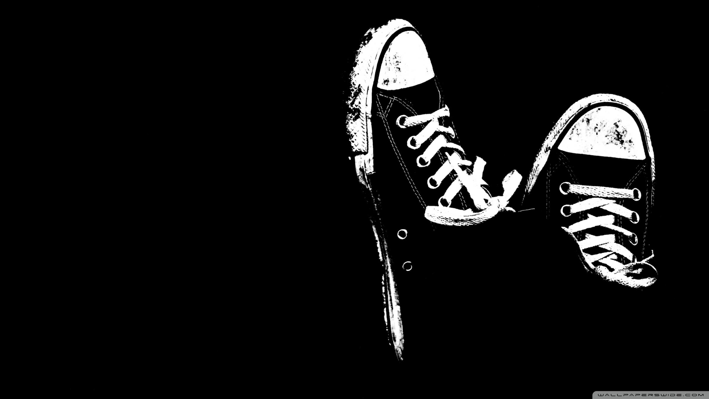 Sneakers Black And White Ultra HD Desktop Background Wallpaper