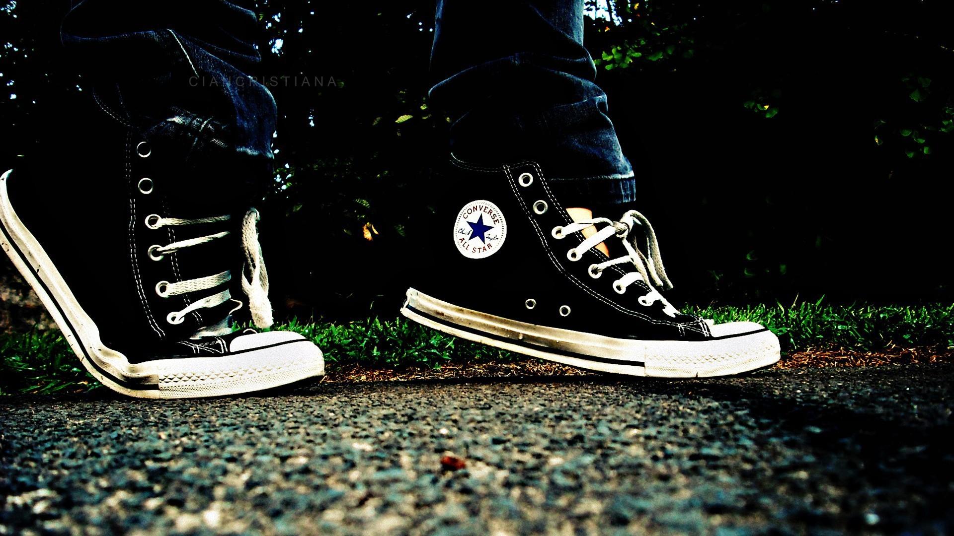 Walk in Converse sneakers wallpaper and image