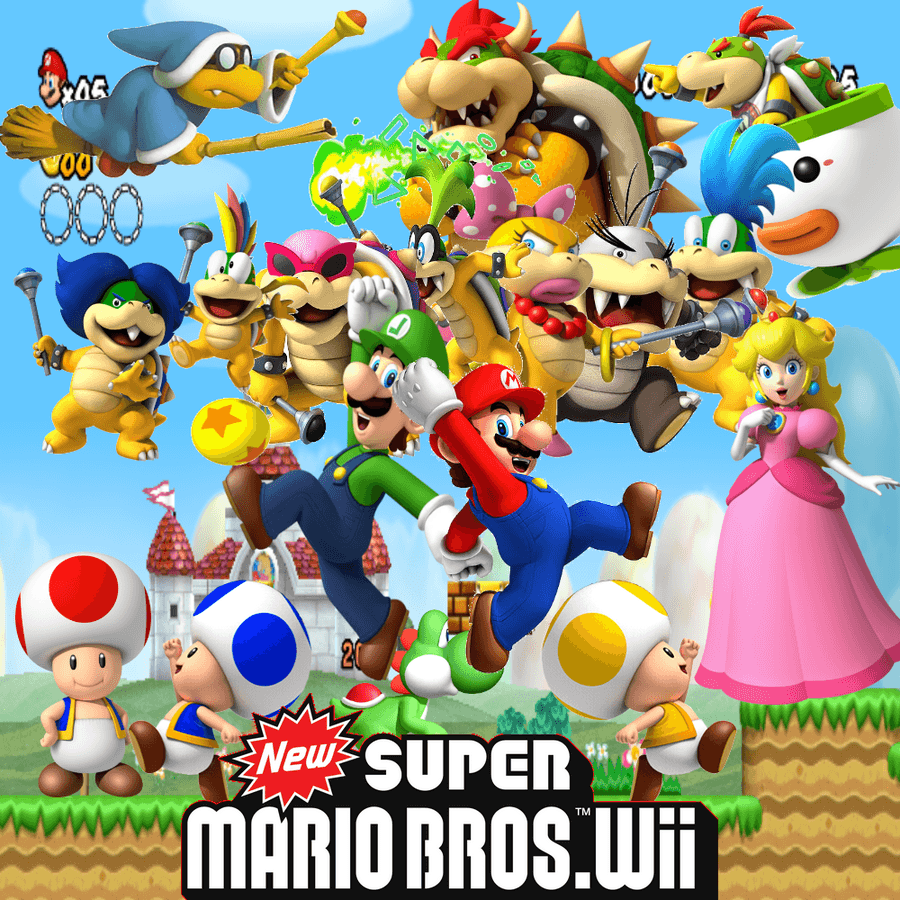 New Super Mario Bros Wallpaper / Star ULTRA HD Textures