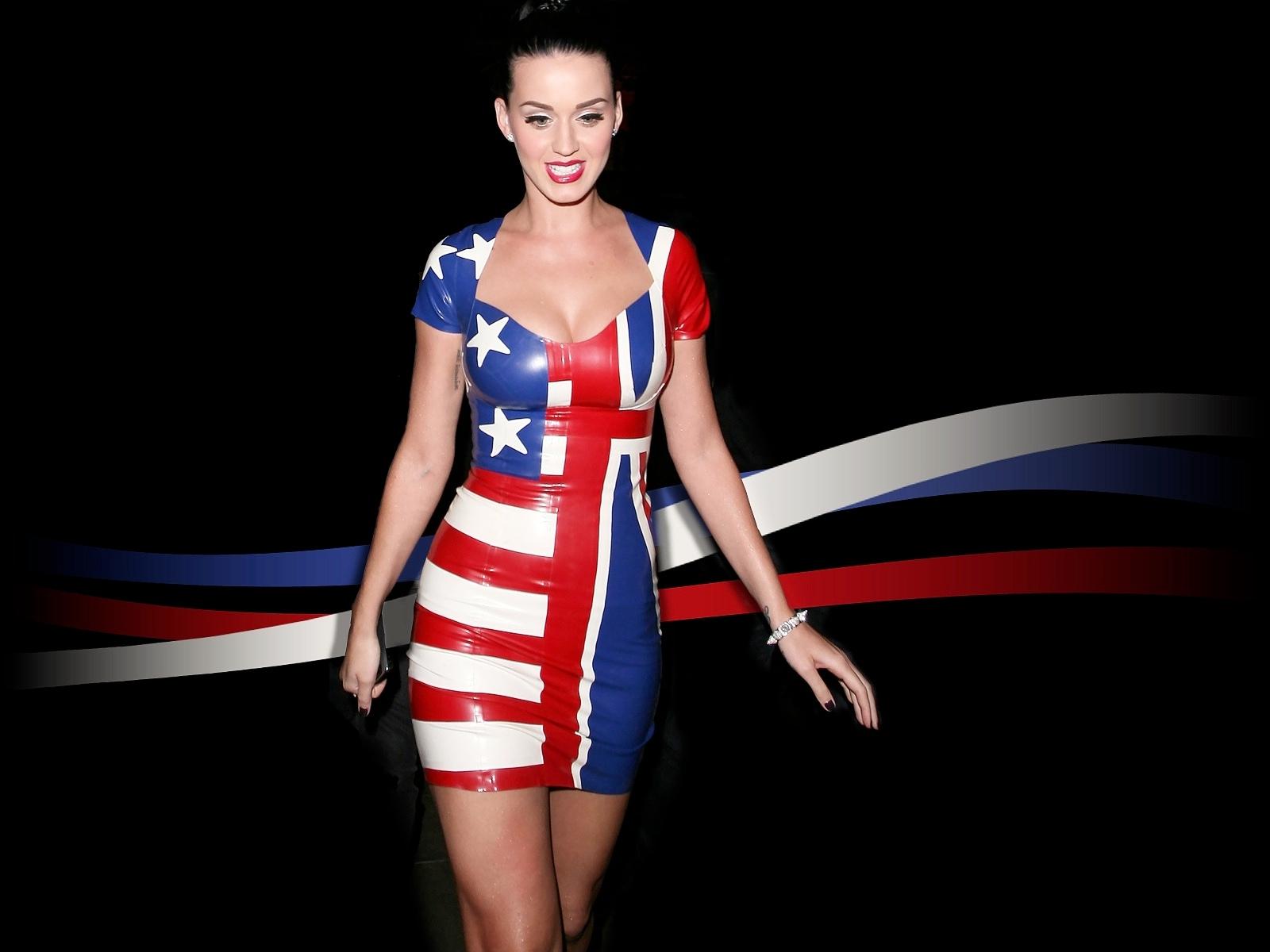 Katy Perry Dress Usa Flag Wallpaper. Download wallpaper page