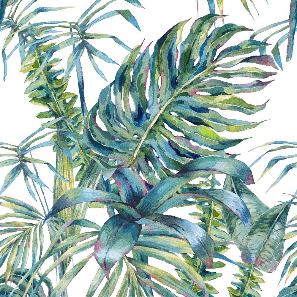 murando Wallpaper 0.5x10 m Tropical Leaves Plant Motif