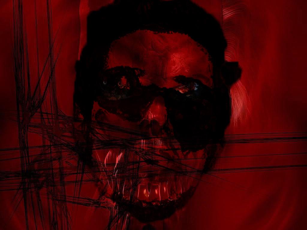 Scary Grunge Red Face Wallpaper. Scary Wallpaper Background