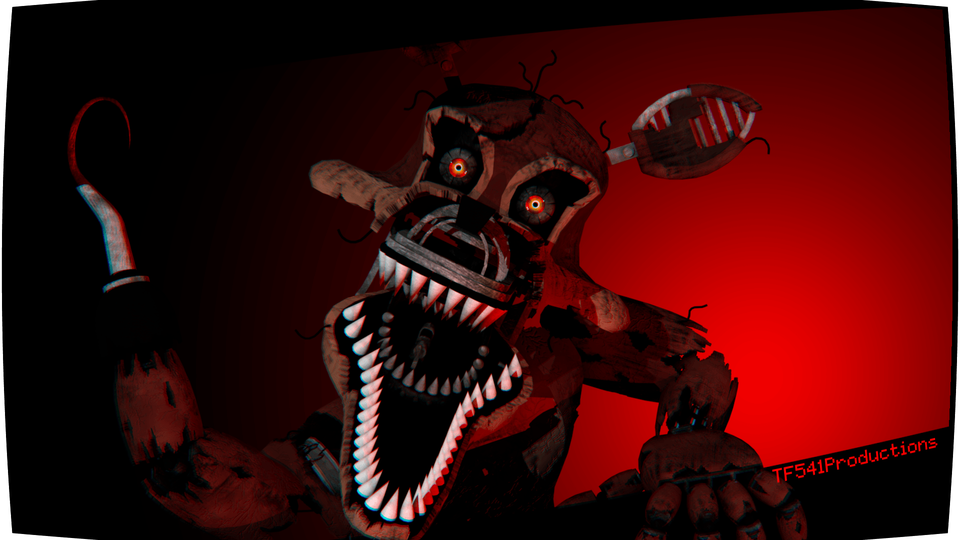 Withered Foxy e Nightmare Foxy Referência SFM papel de parede HD