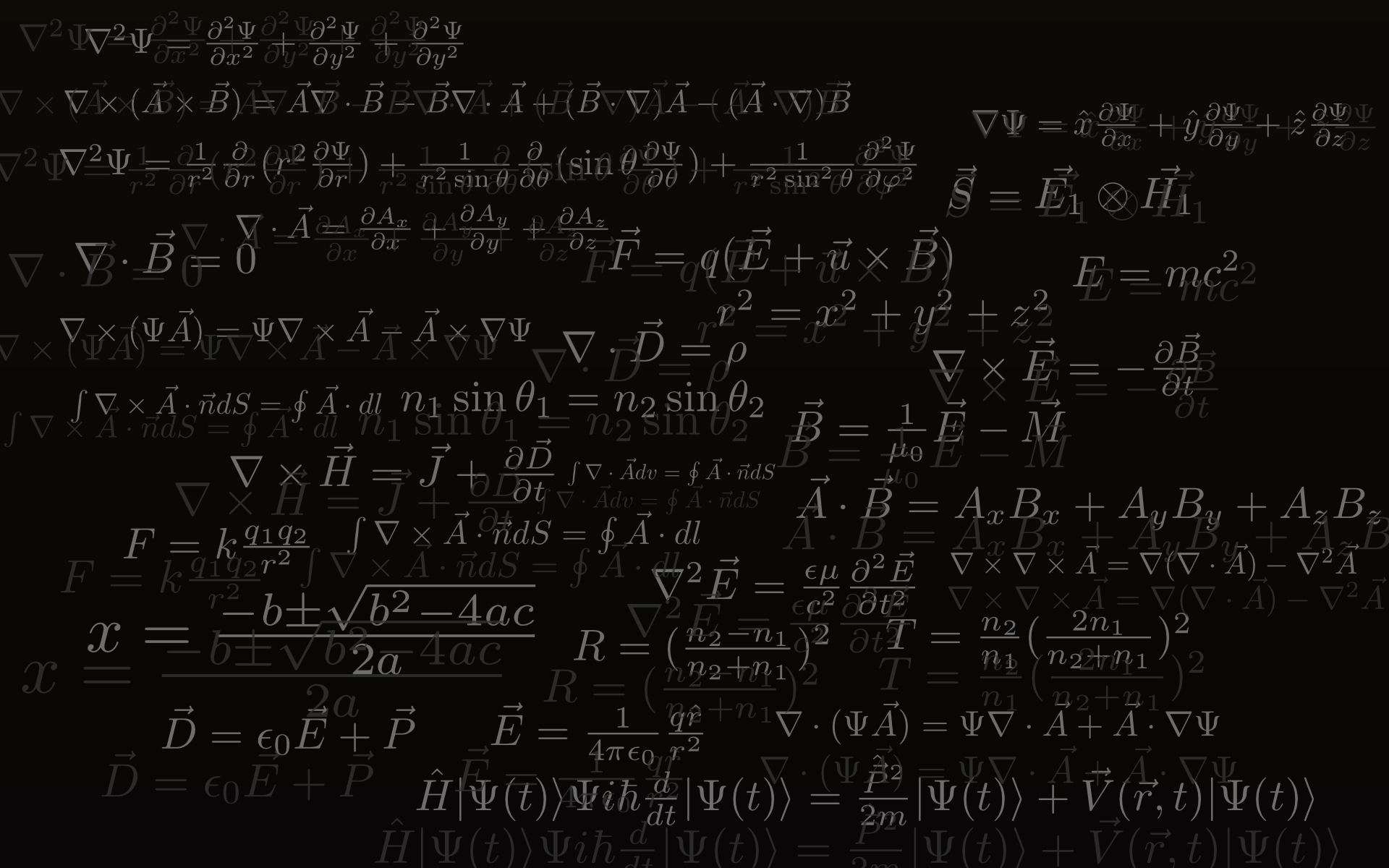 Physics Equations Wallpaper
