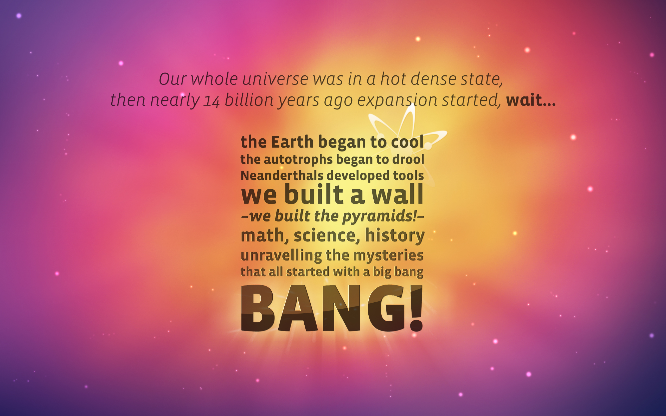 The Big Bang Theory Song HD Wallpaper. Background Imagex1600
