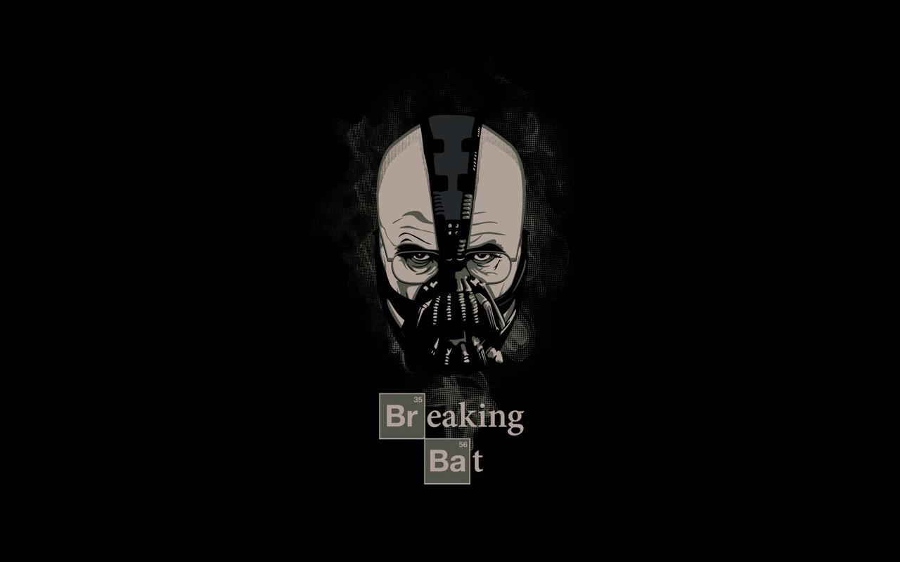 Wallpaper, 1280x800 px, anime, Bane, Batman, Breaking Bad, breaking bat, Heisenberg, The Dark Knight Rises, Walter White 1280x800