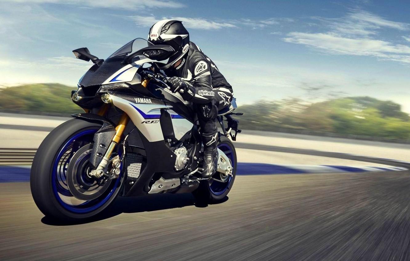Wallpaper Yamaha, moto, motorcycle, race, speed, superbike