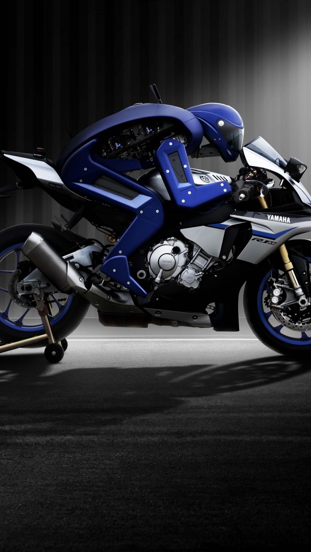 Download 1080x1920 Yamaha R1m Motobot, Side View, Motorcycle