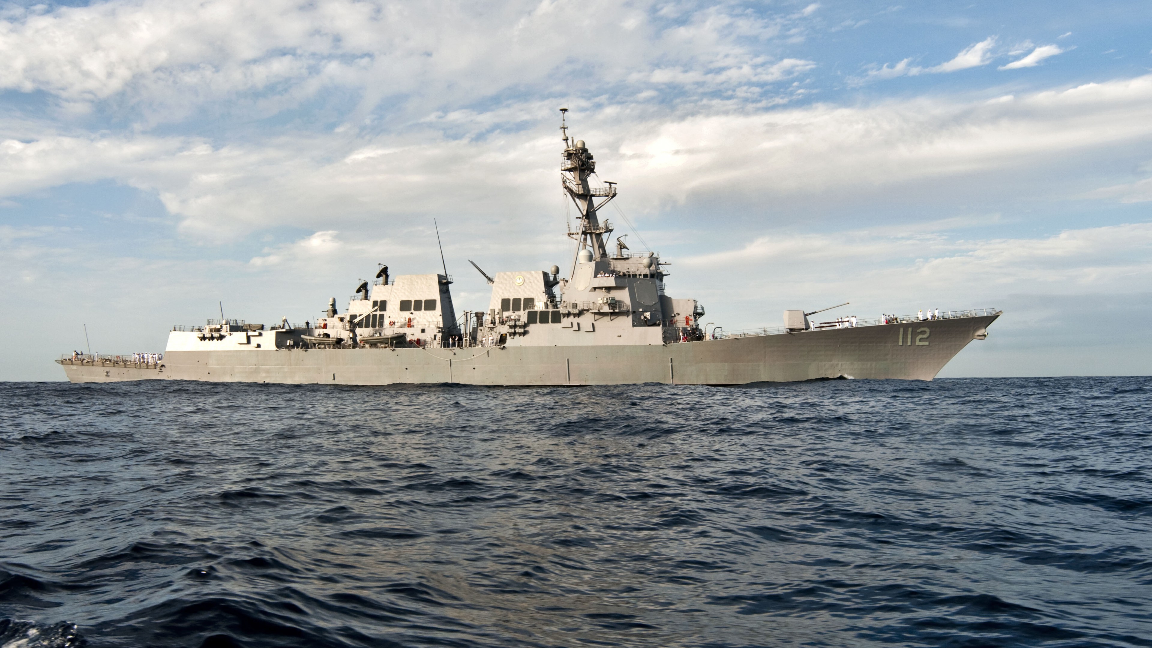 Wallpaper USS Arleigh Burke, DDG Lead Ship, Arleigh Burke Class, Destroyer, Warship, U.S. Navy, Sea, Military