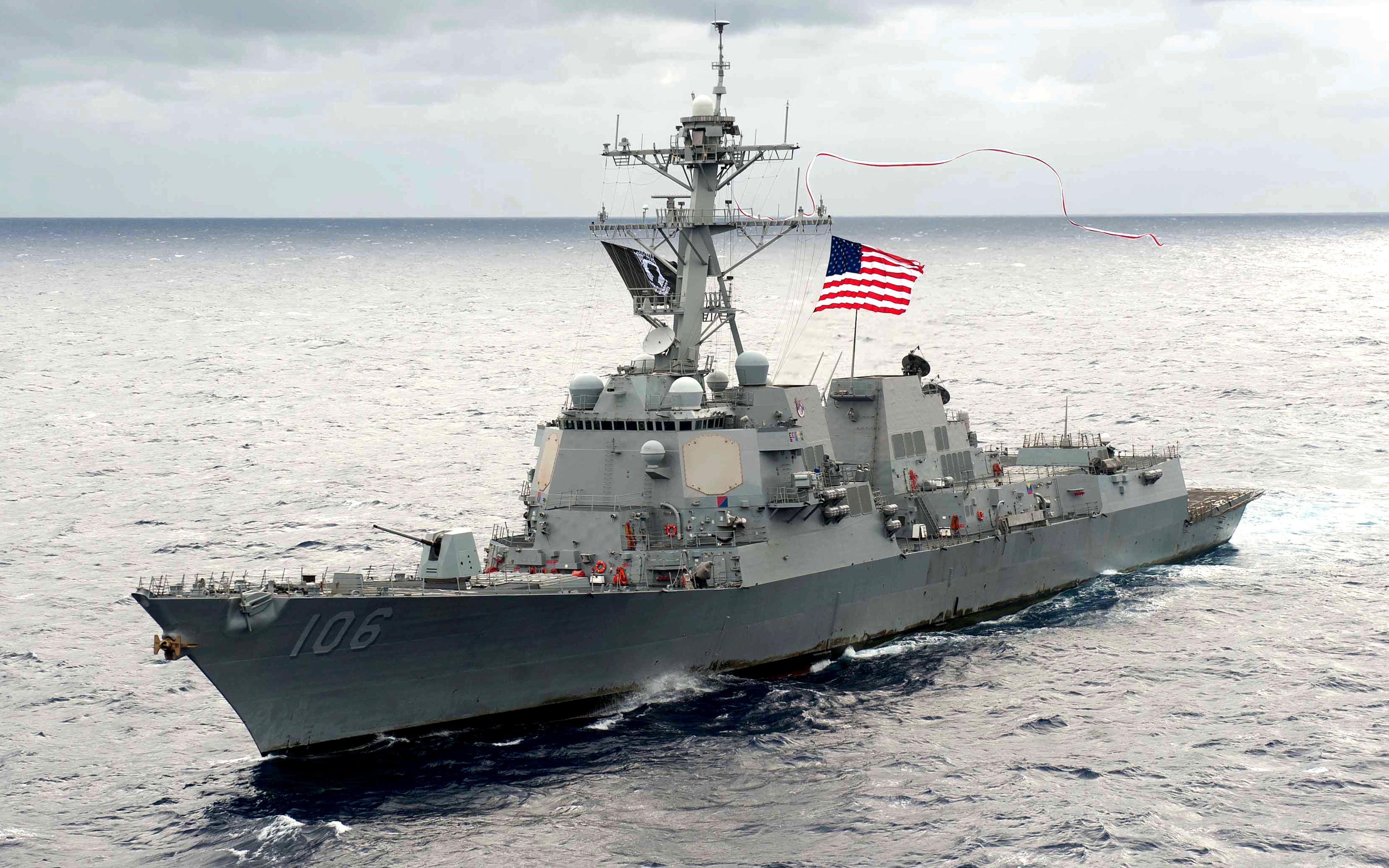 Download wallpaper USS Stockdale, 4k, sea, DDG- US Navy