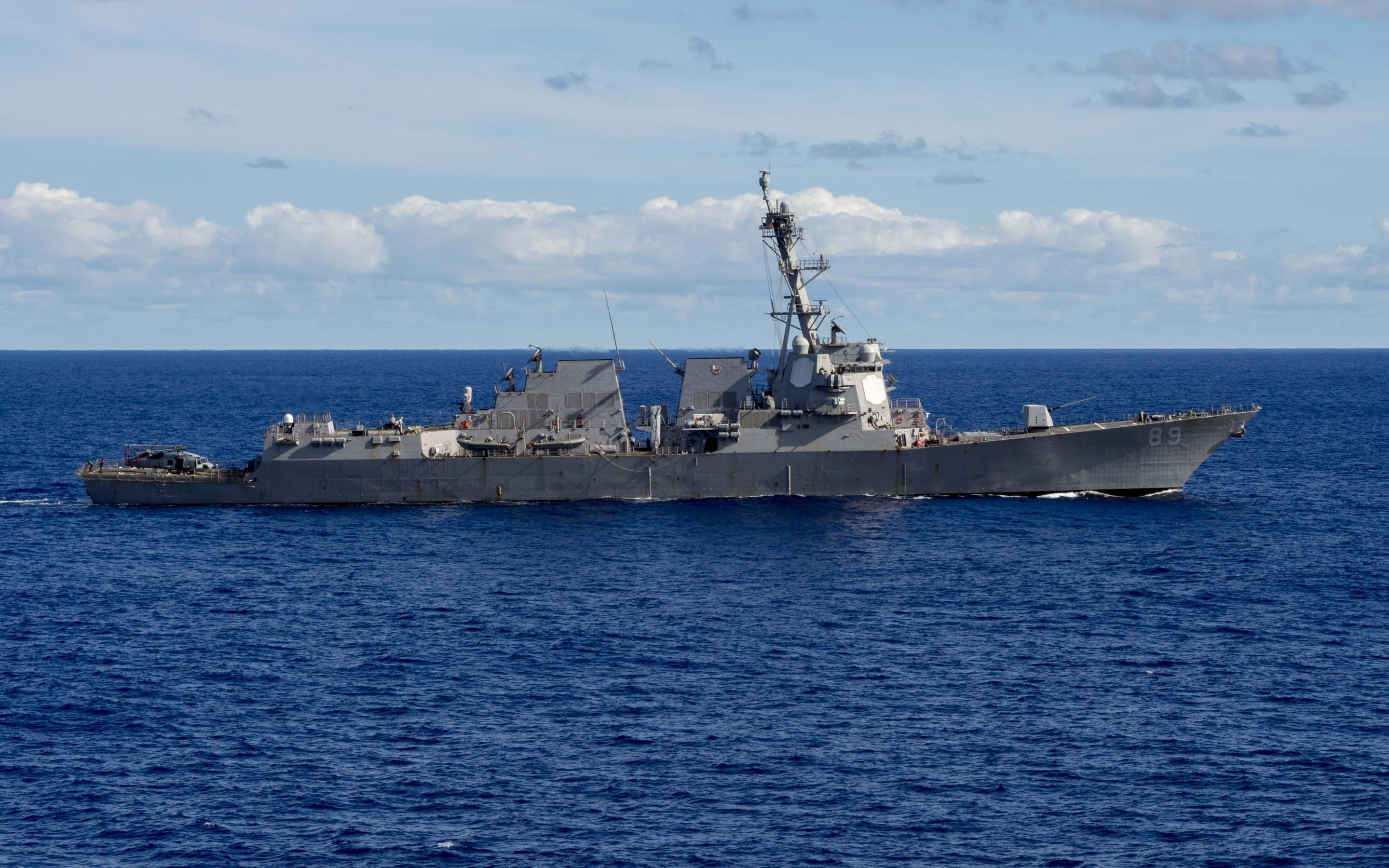 Download wallpaper USS Mustin, DDG- destroyer, US Navy, American