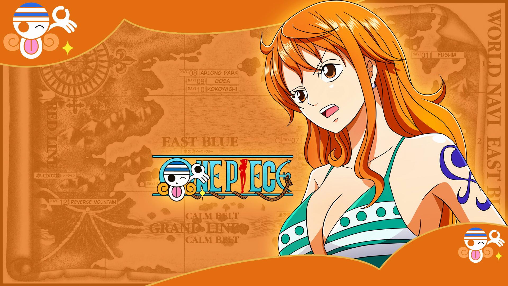 Wallpaper One Piece 2018 Nami and Law background picture