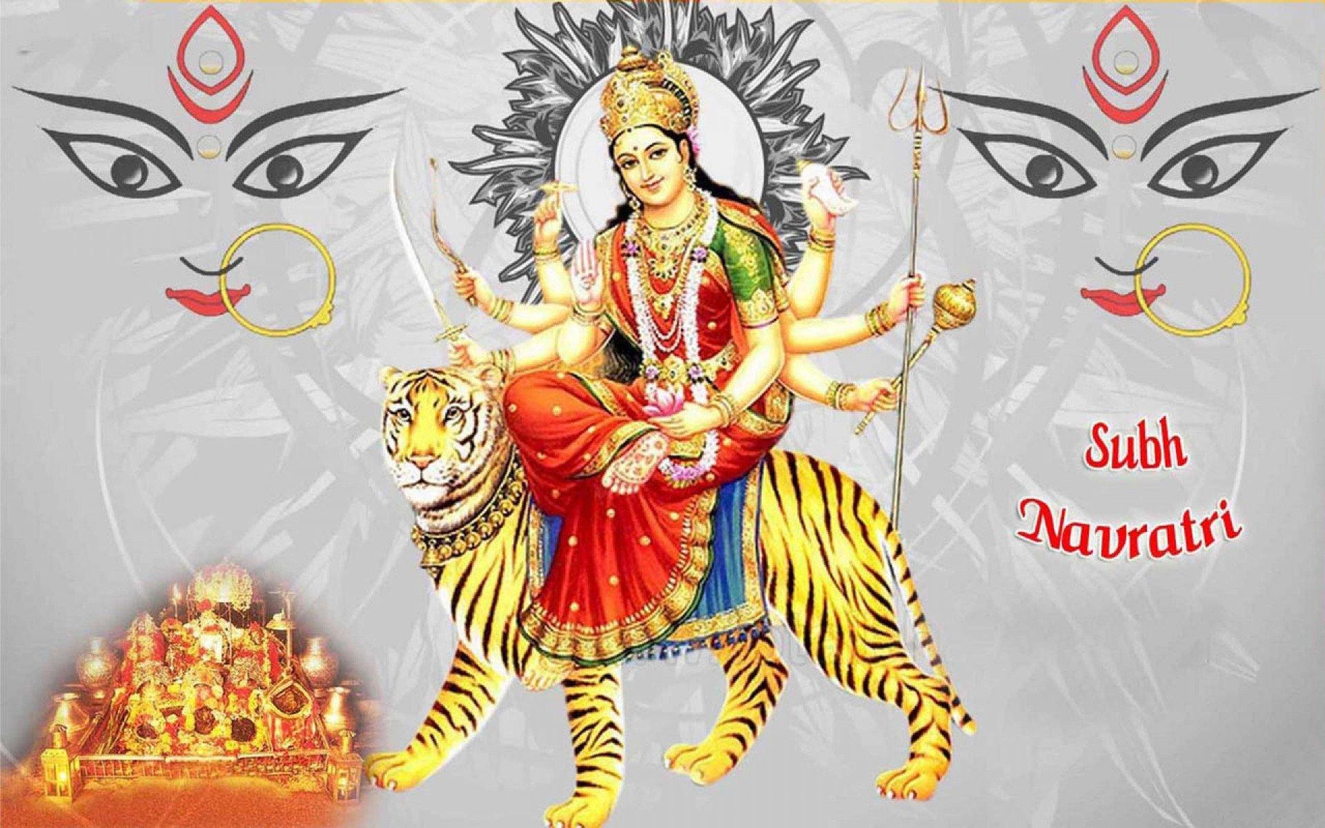 Happy Navratri 2018: Gif image, HD wallpaper, Durga Maa photo
