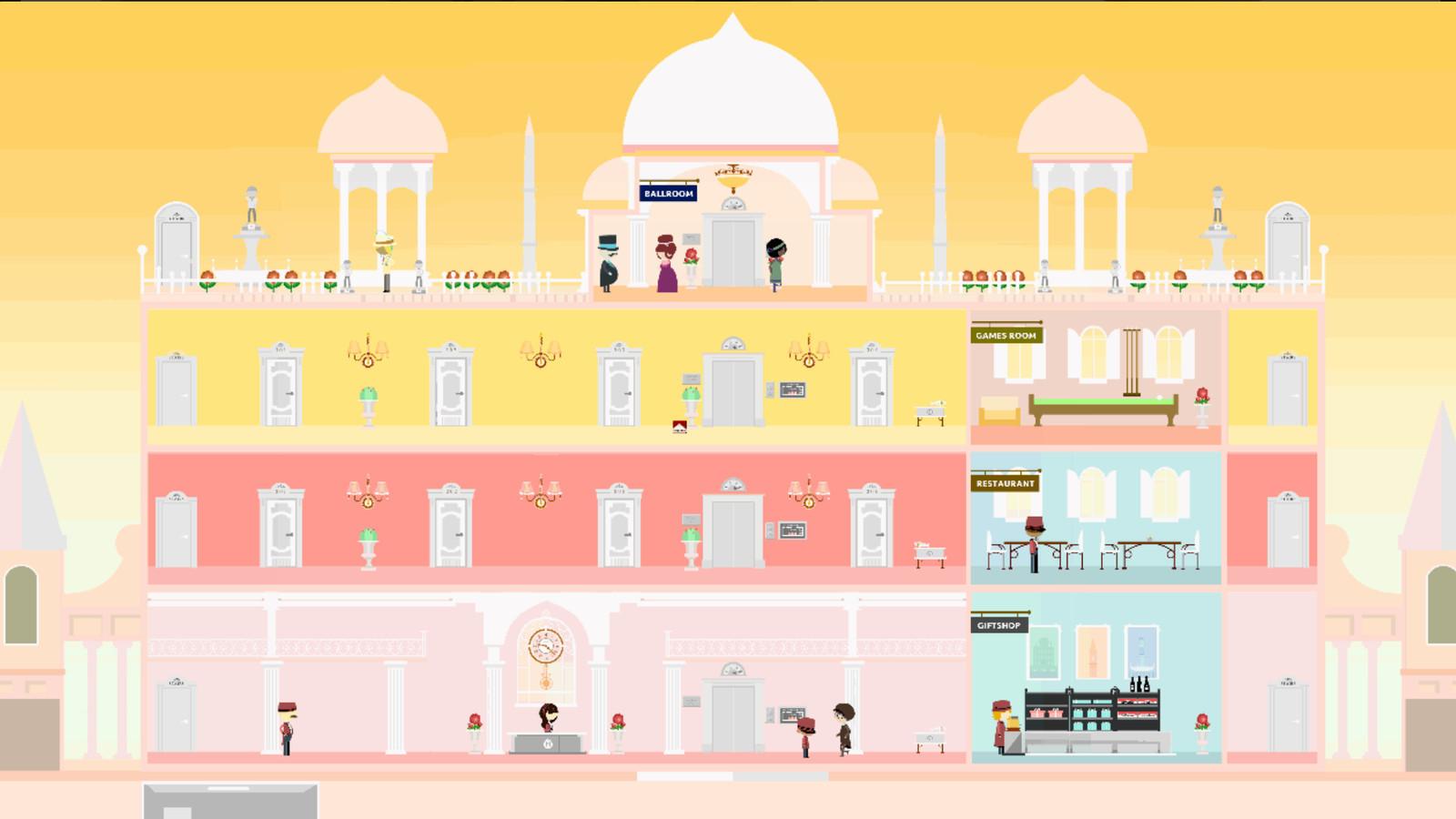 This computer game takes you into Wes Anderson's Grand Budapest