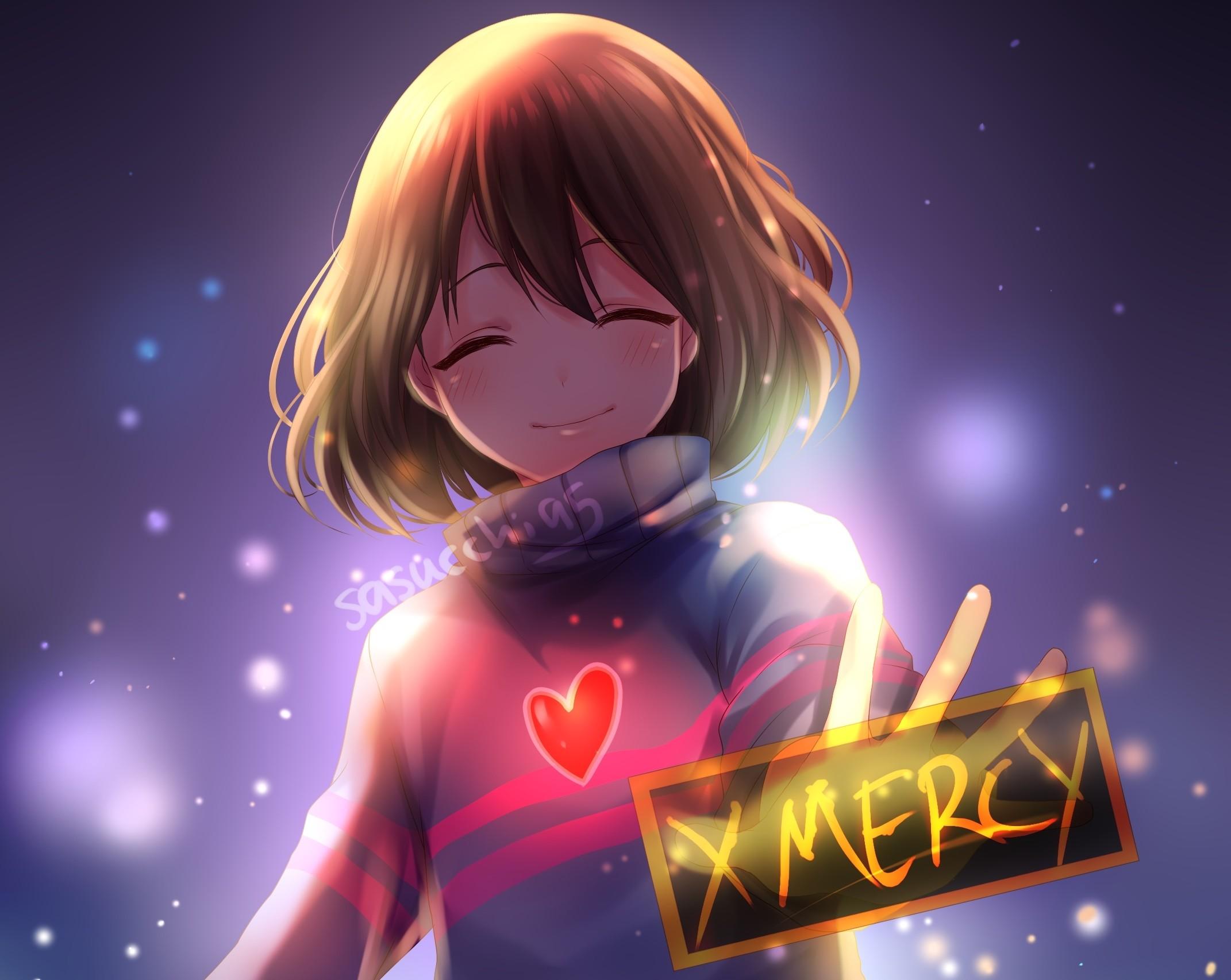 Wallpaper frisk, undertale, video, game, art desktop wallpaper, hd