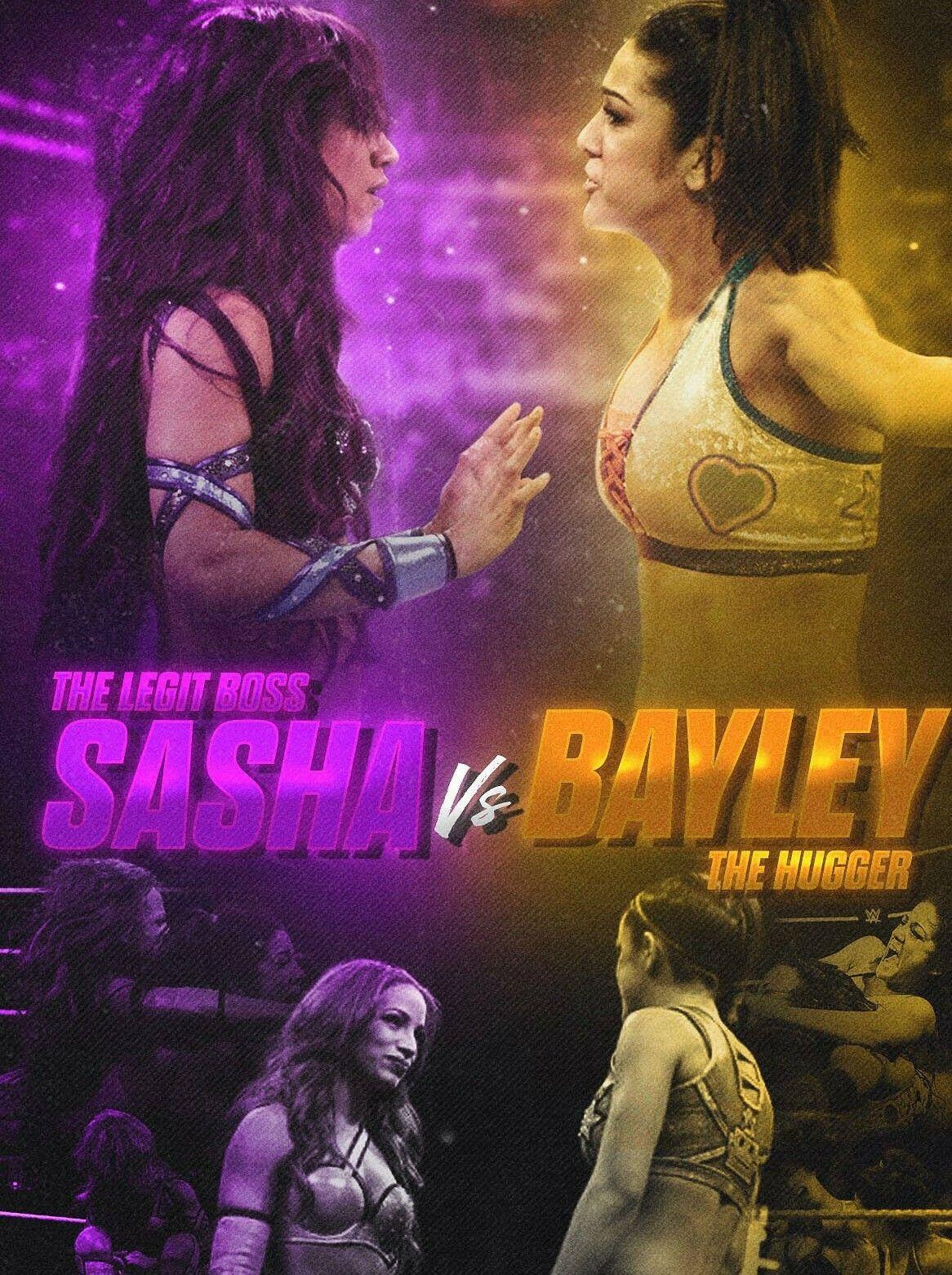 Sasha Banks vs Bayley Boss & Hug Connection. WWE