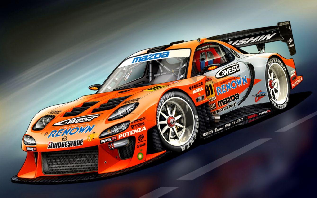Sport Cars Wallpaper Orange Car Racing