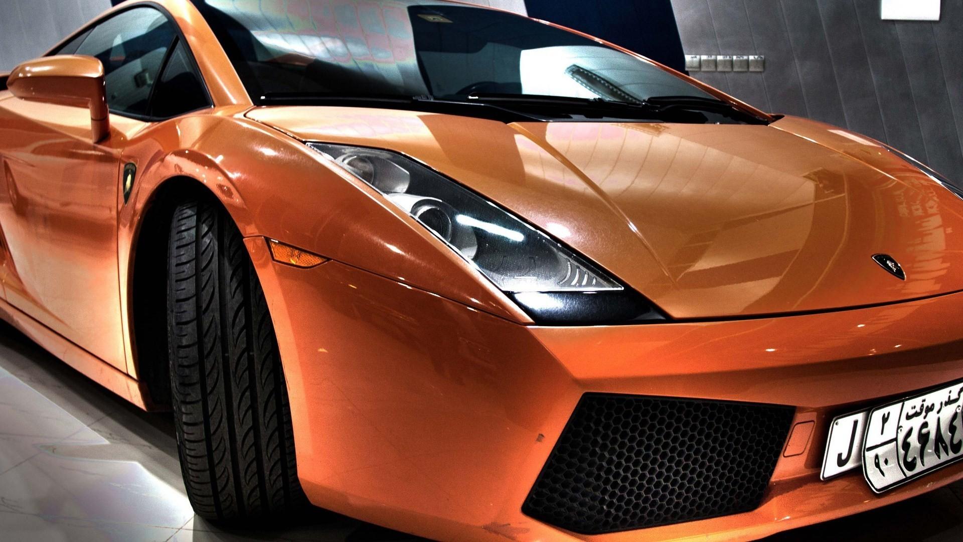 Lamborghini gallardo orange cars wallpaper
