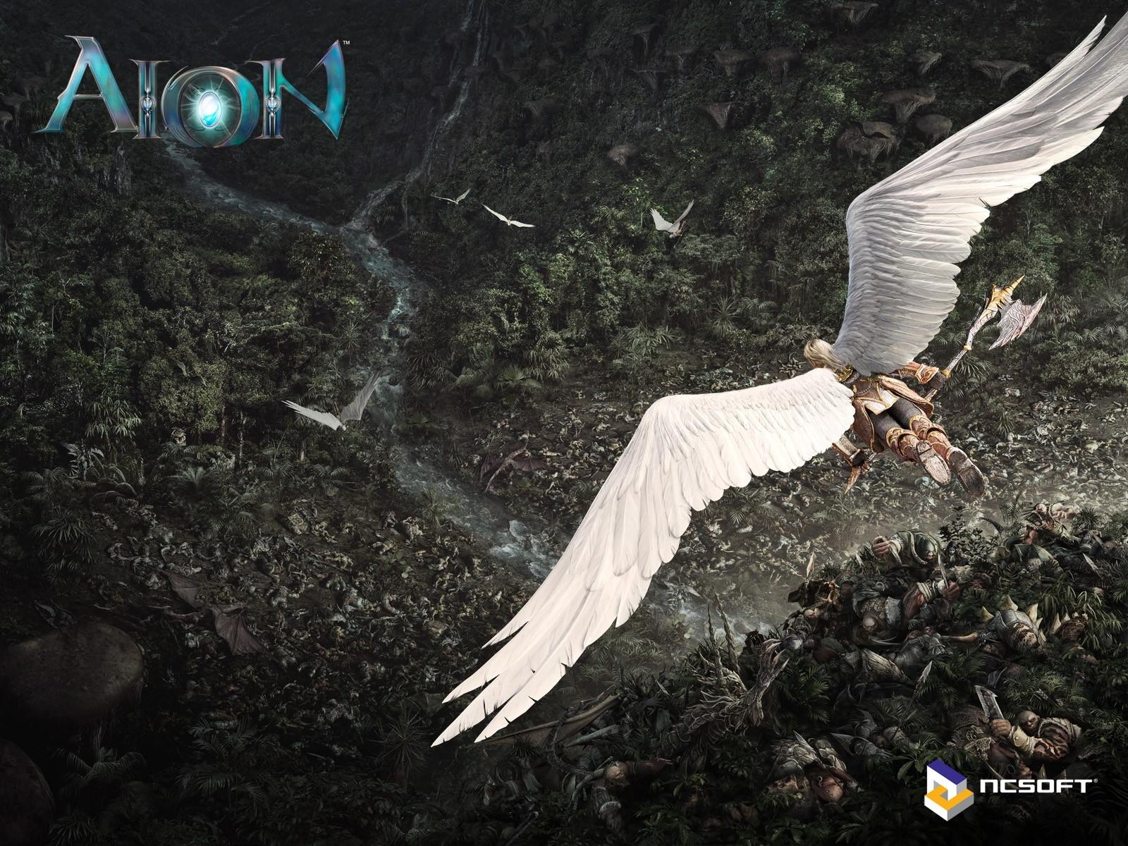 aion angel war forest wallpaper and background