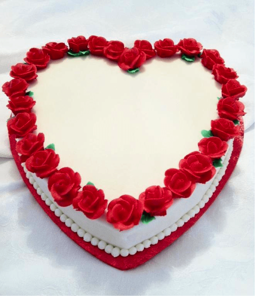Happy Birthday Chocolate Cake For Friend In Heart Shape