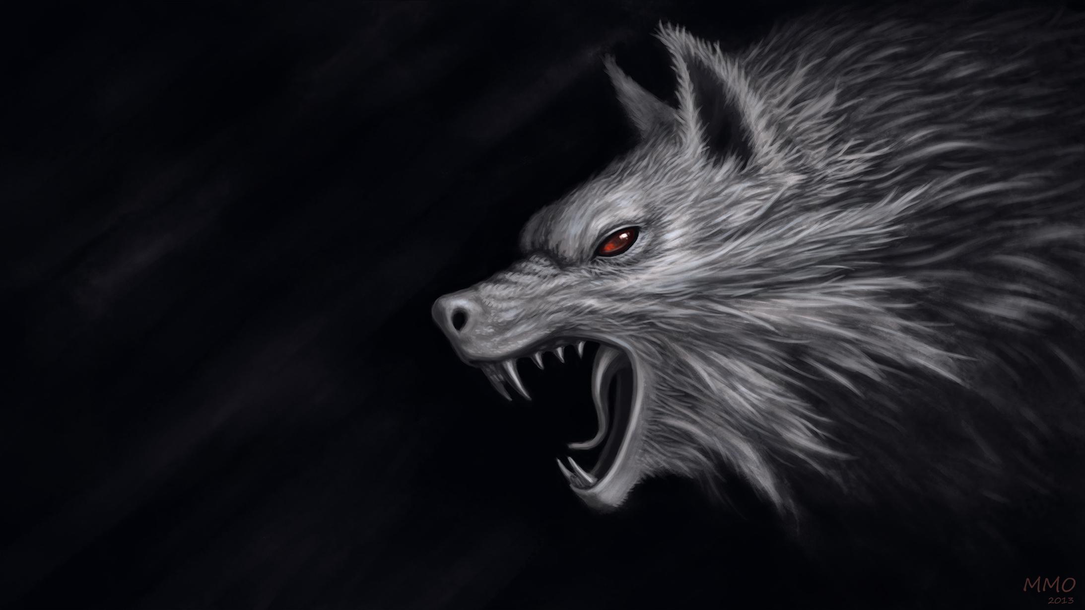 Scary Wolf Wallpaper. forest werewolf background wolf monster anime