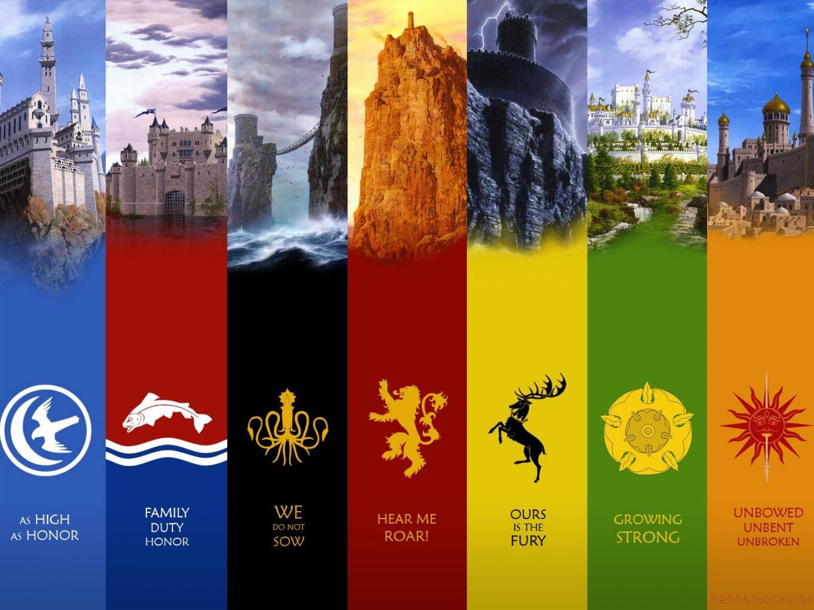 Game Of Thrones Houses Wallpaper