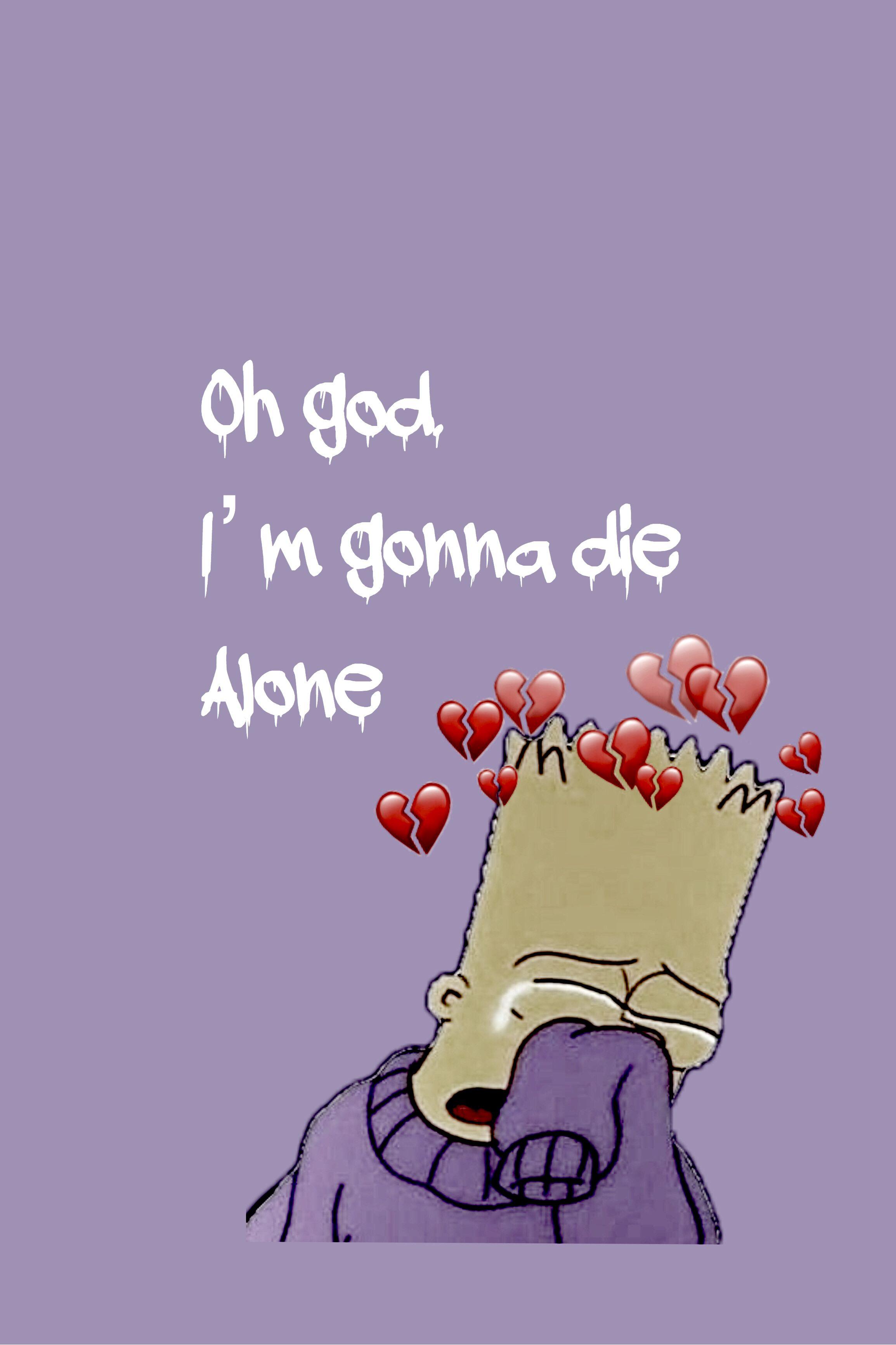 Download Sad Bart Simpsons Phone Message Wallpaper