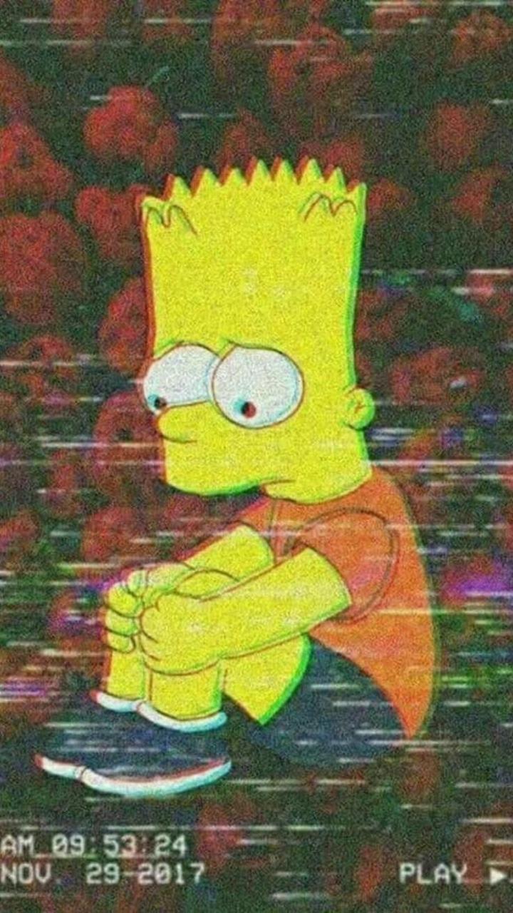 Bart Triste, Simpson, Sad , trap , vhs , By - Bart, Sad Simpsons