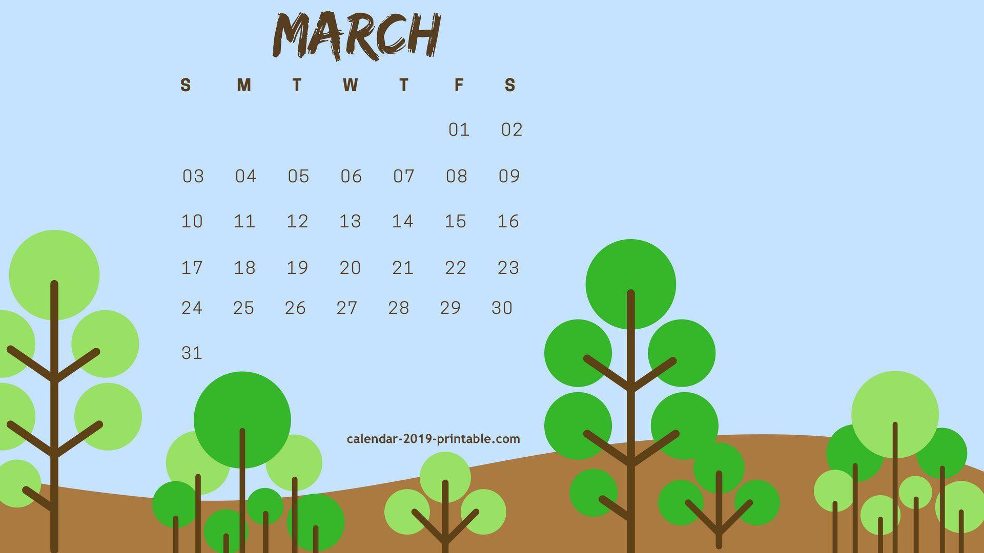march 2019 HD wallpaper calendar. Calendar 2019 Wallpaper