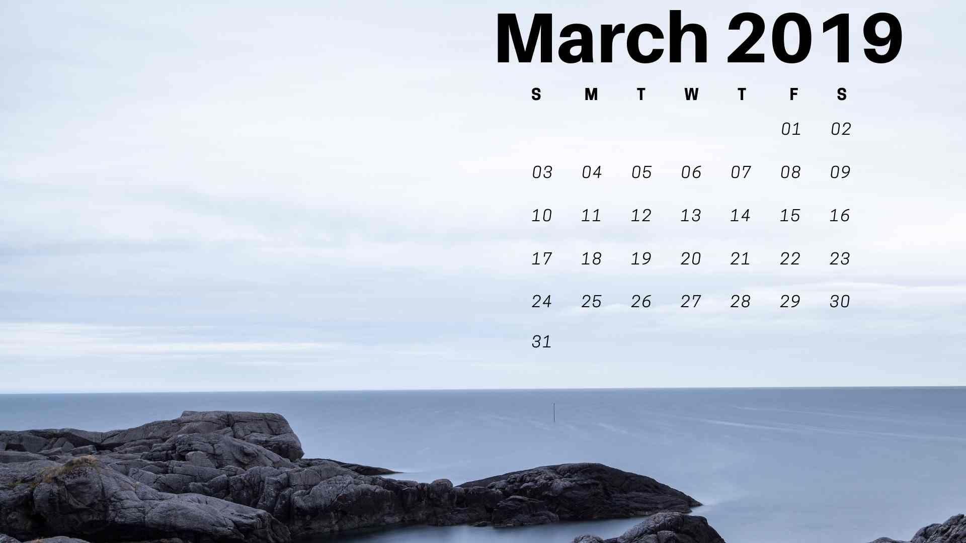 March 2019 Calendar Philippines With Holidays Printable