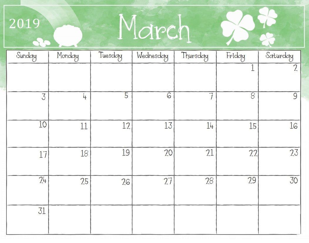 March 2019 Calendar Download