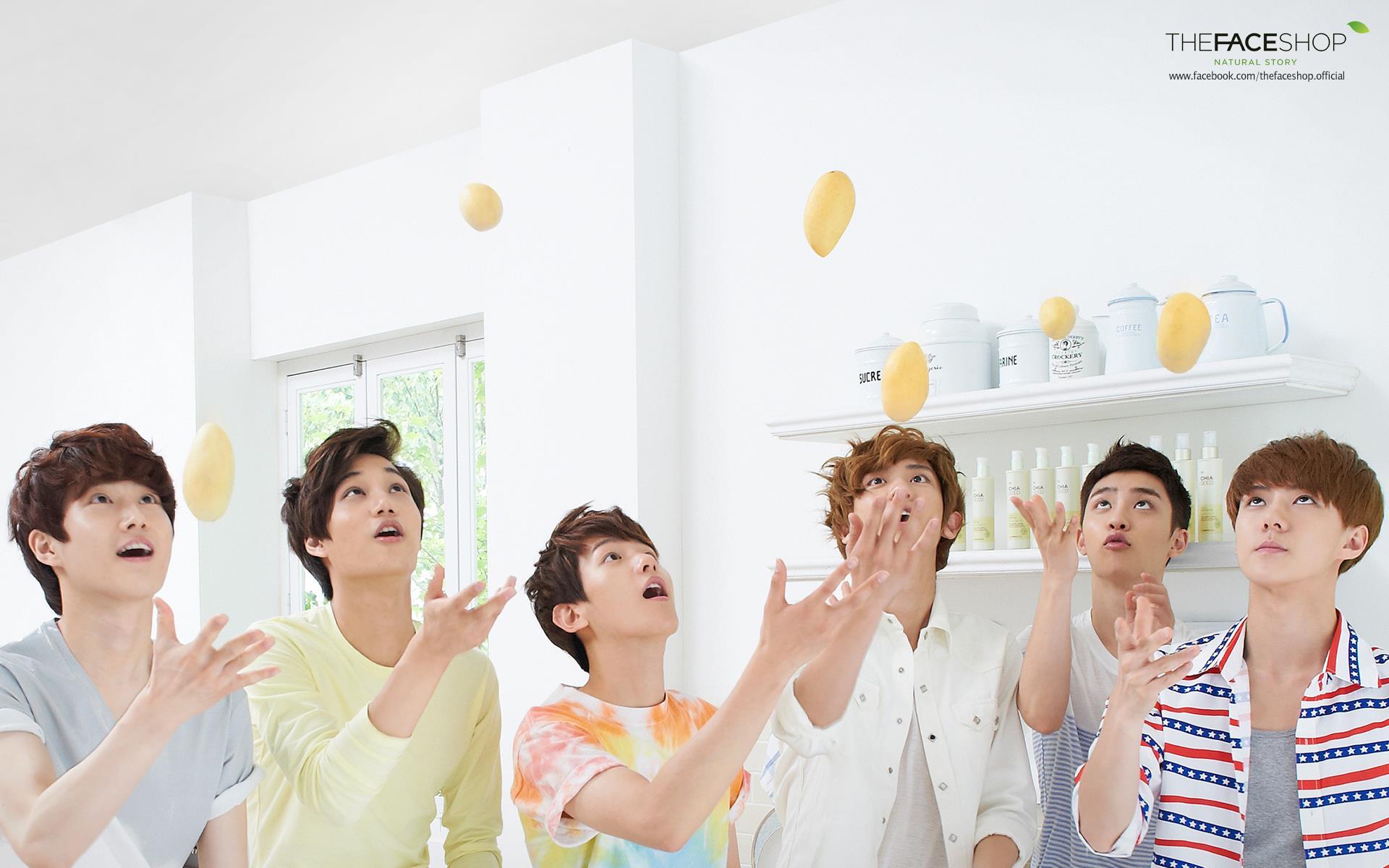 Kpop Image EXO K For The Face Shop HD Wallpaper And Background