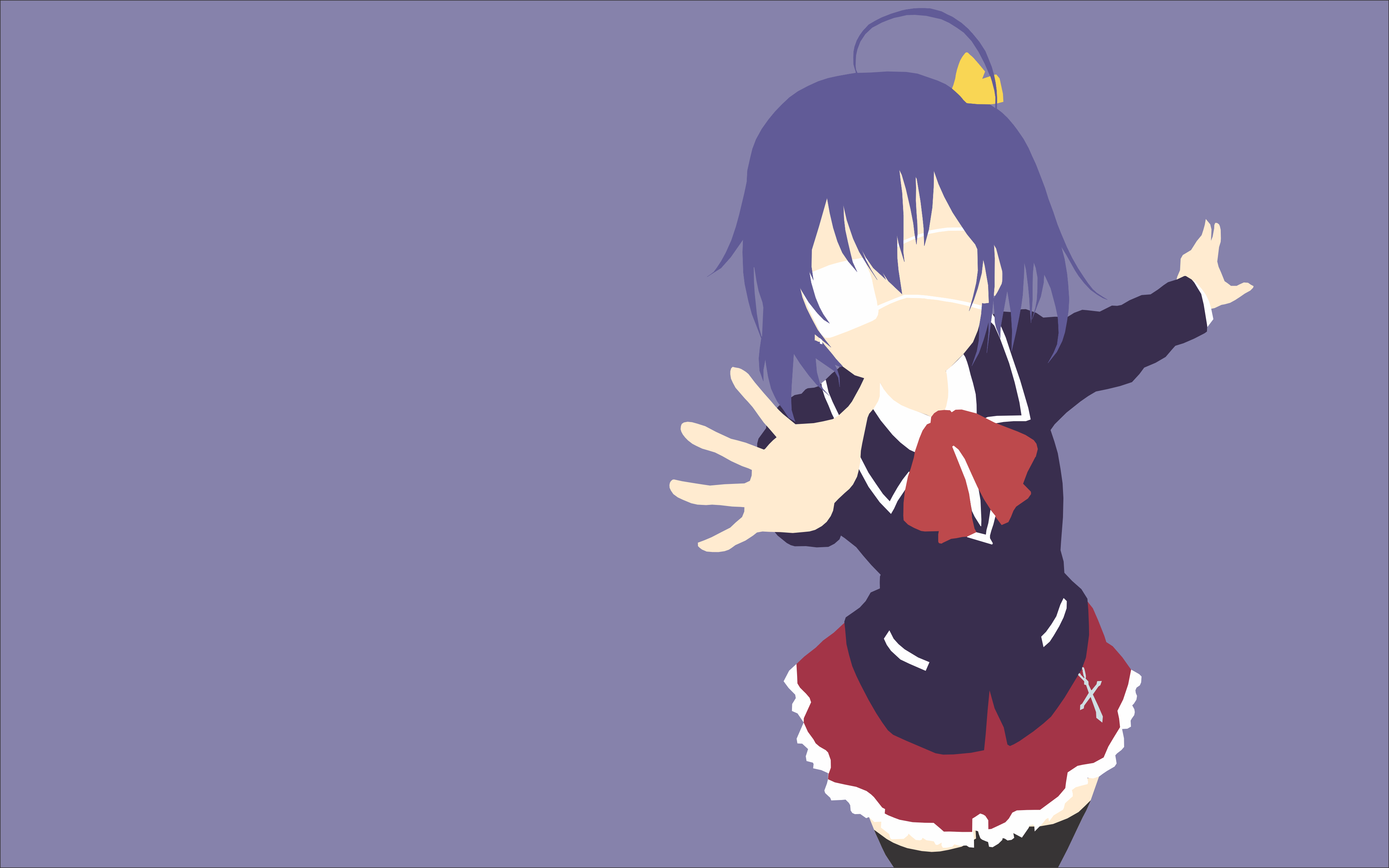 I tried my hand at making vector wallpaper and made that