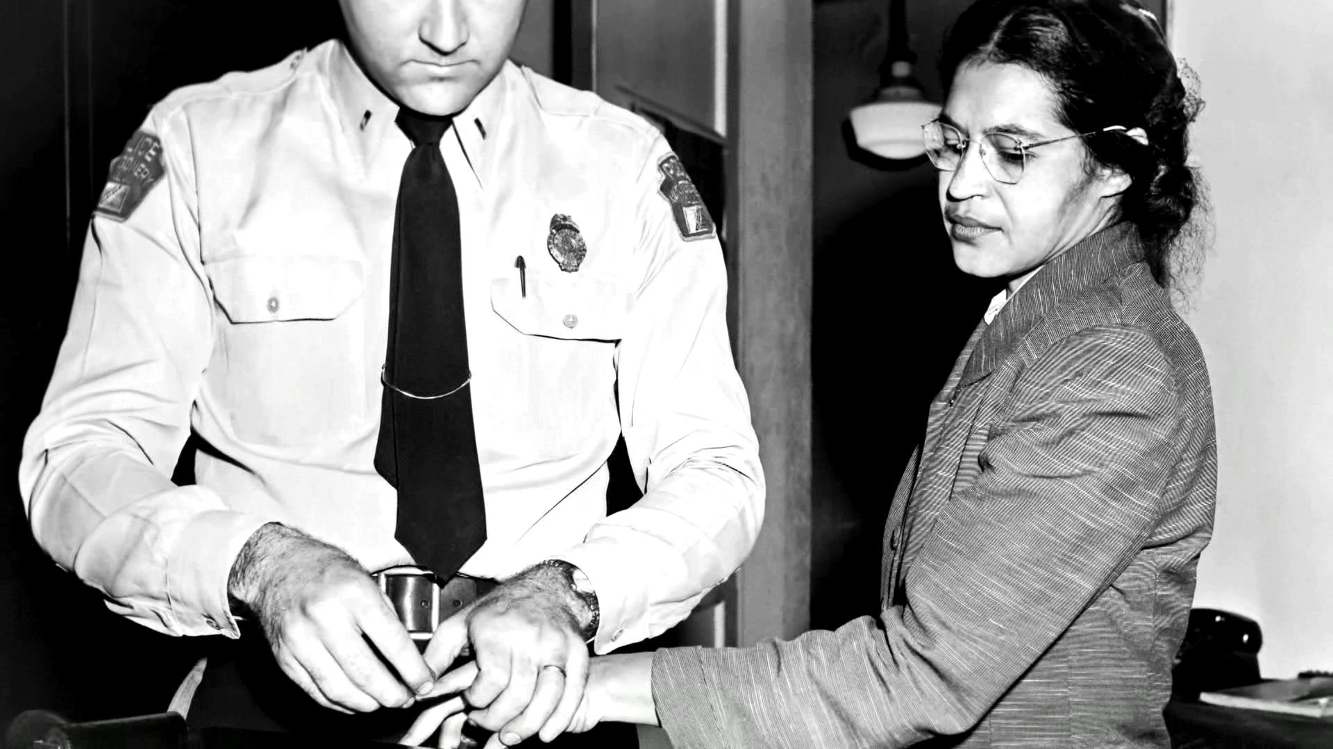 Rosa Parks Being Fingerprinted 1955