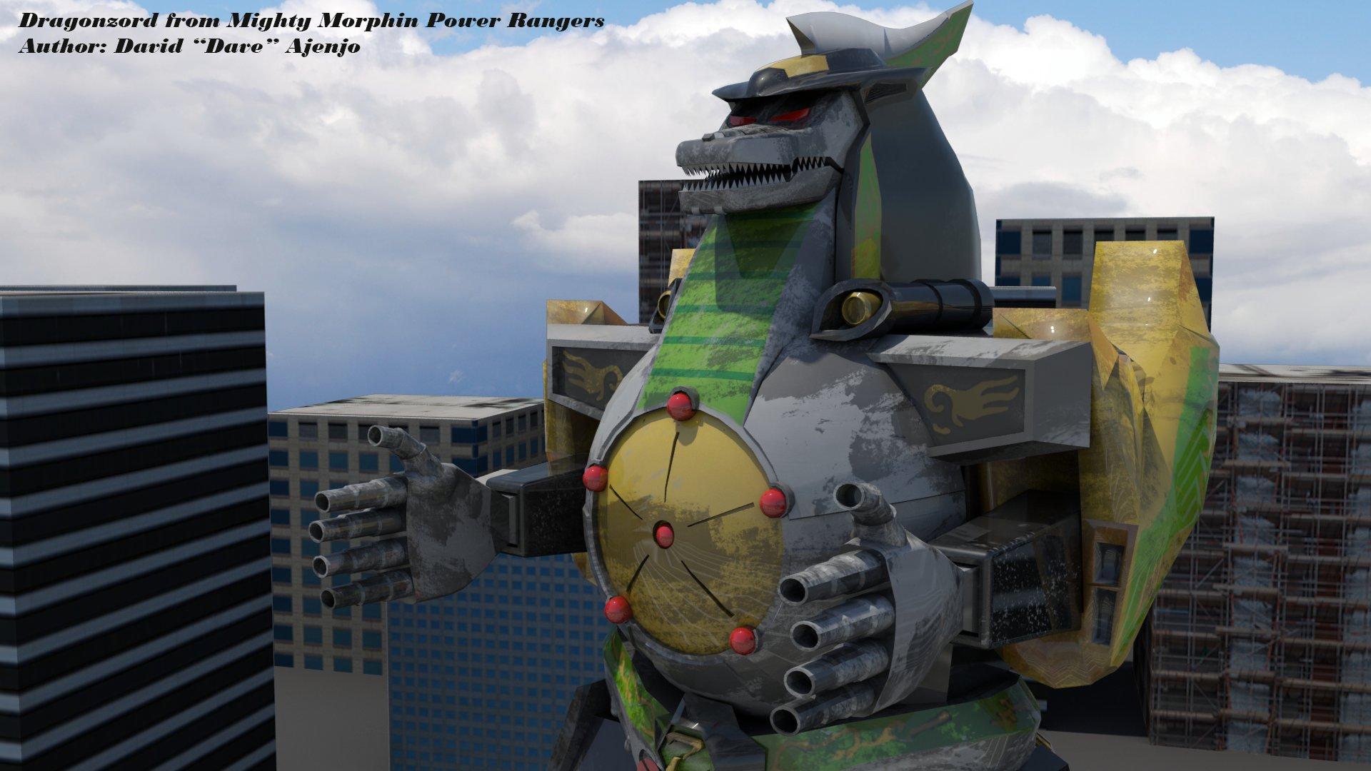 Dragonzord made in 3D, David Ajenjo