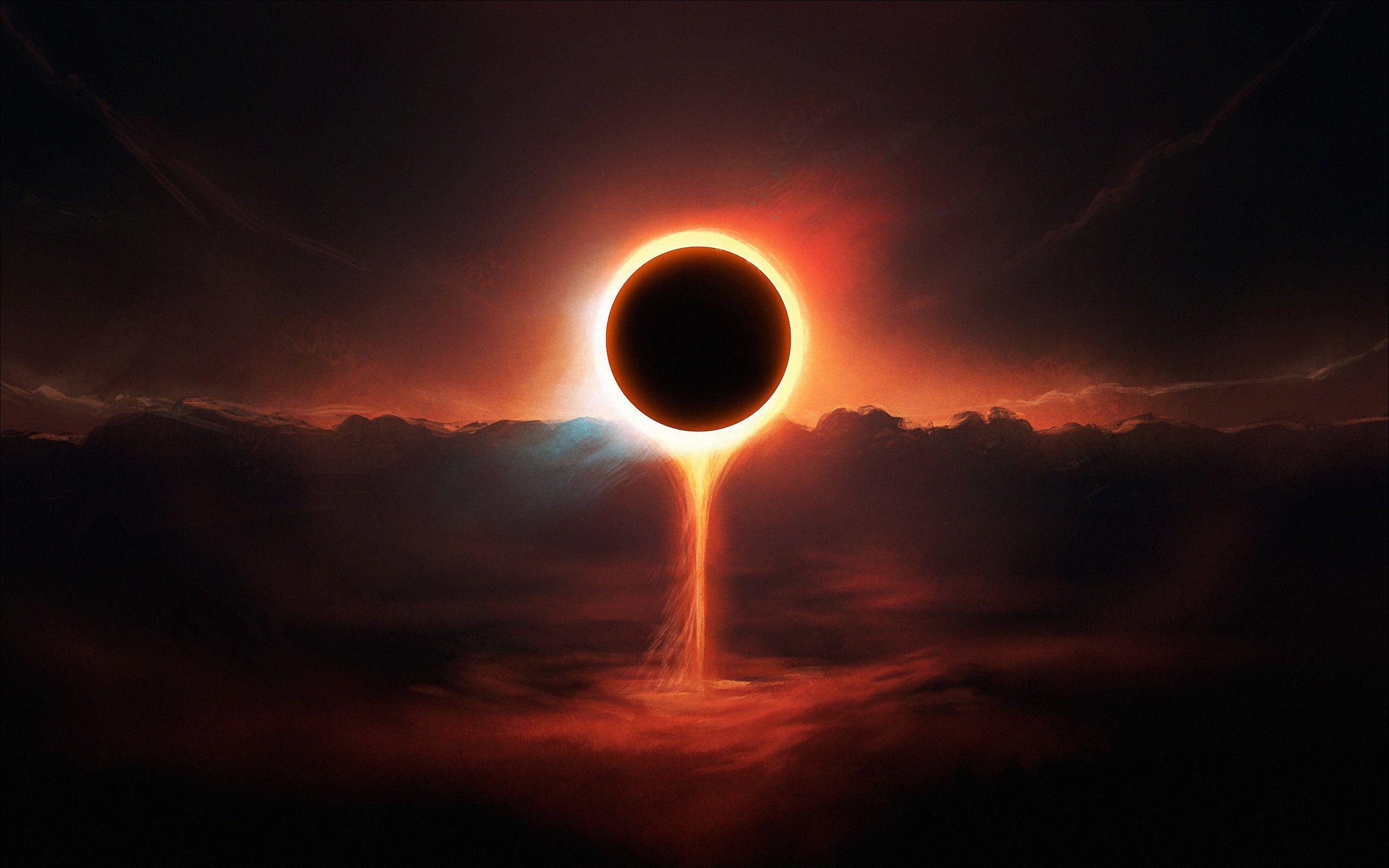 HD Wallpaper Solar Eclipse. Eclipses art, Solar eclipse, Red sun