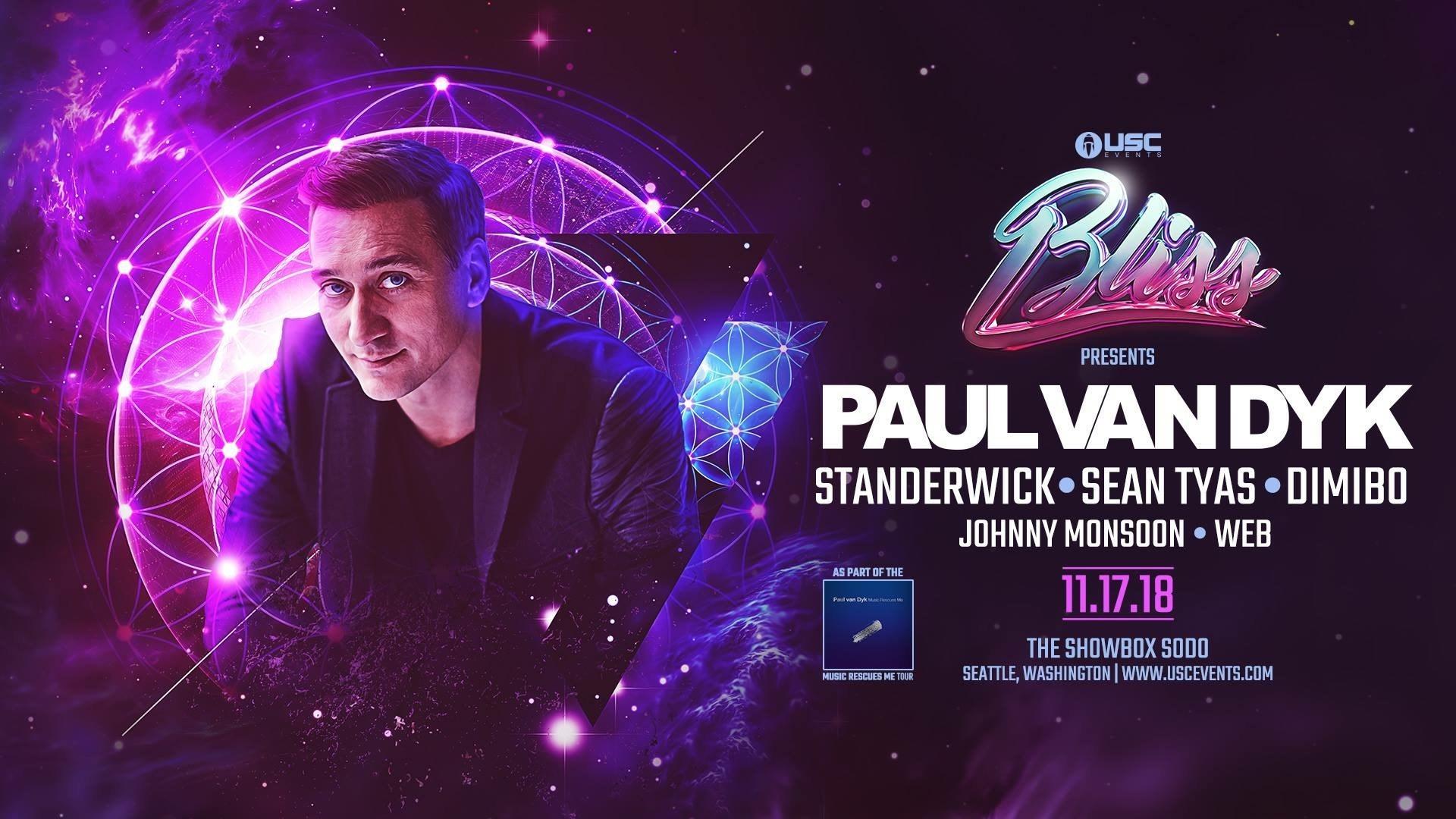 Paul van Dyk and USC Events Team Up To Bring Bliss Back To Seattle