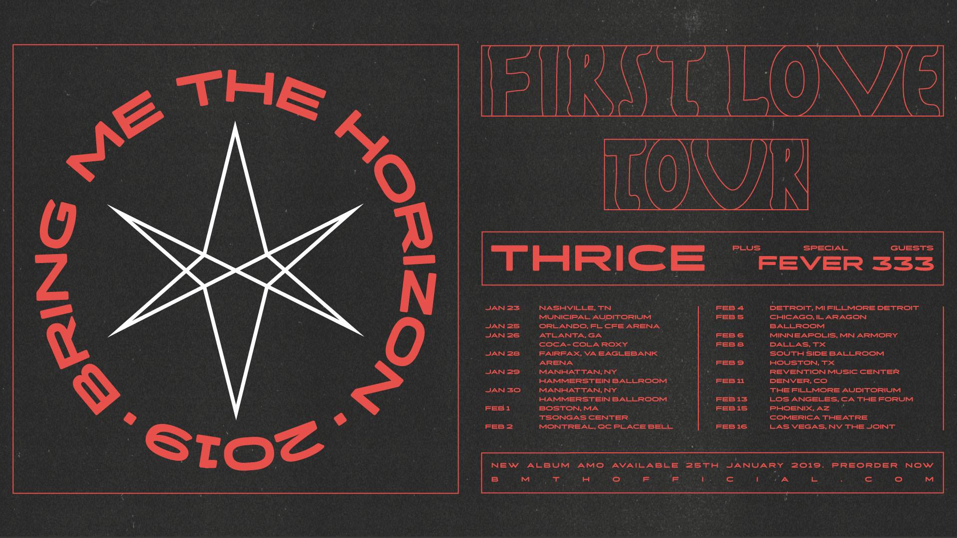Bring Me The Horizon plus special guests Thrice & Fever 333