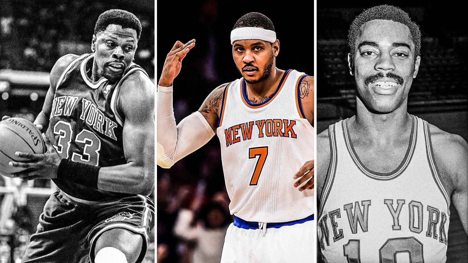 Carmelo Anthony, New York Knicks, Patrick Ewing HD Wallpaper