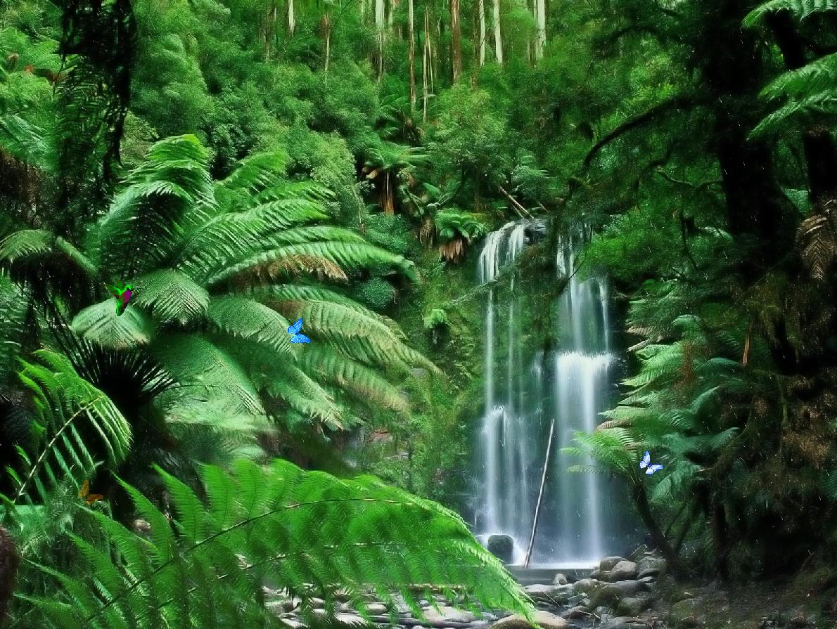 Real Tropical Waterfalls HD Wallpaper, Background Image