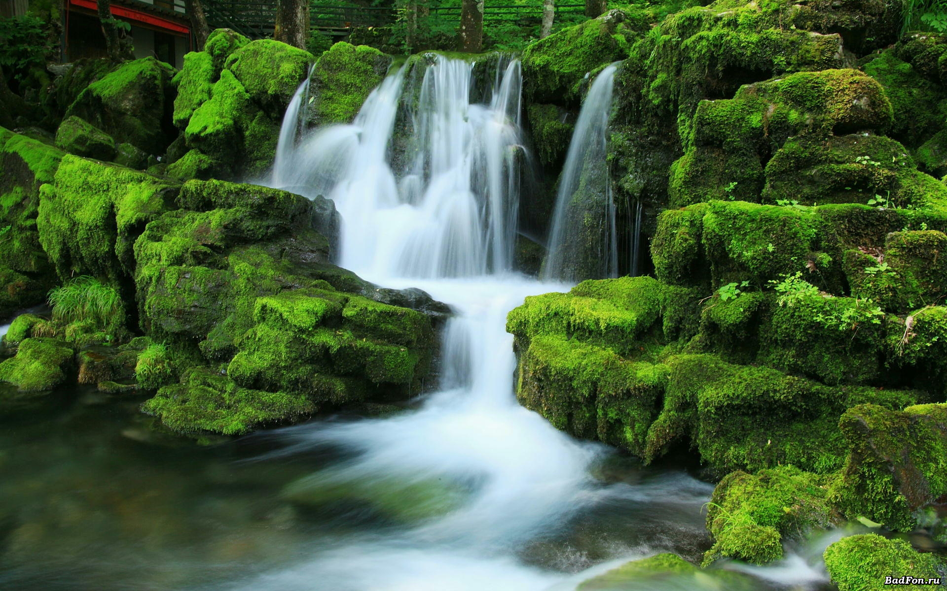 Tropical Waterfall Desktop Wallpaper