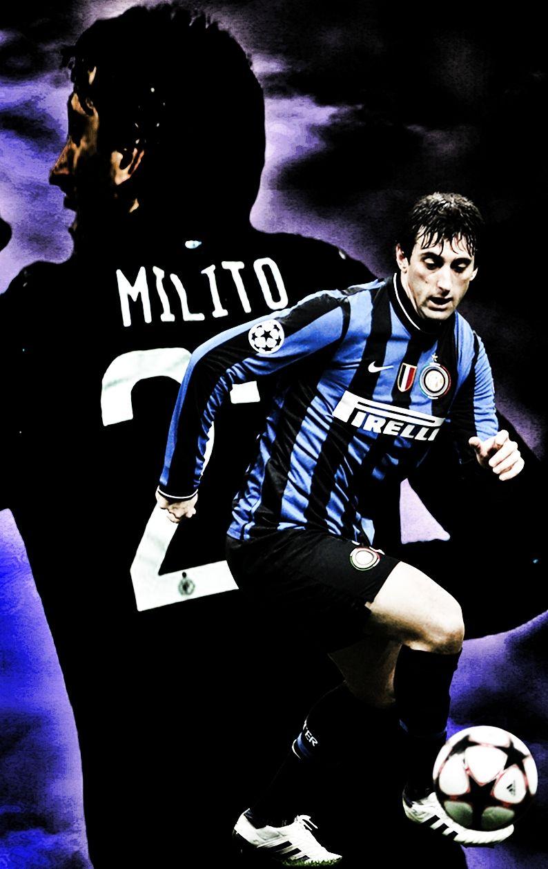 Diego Milito, inter milan. football. Football, Uefa