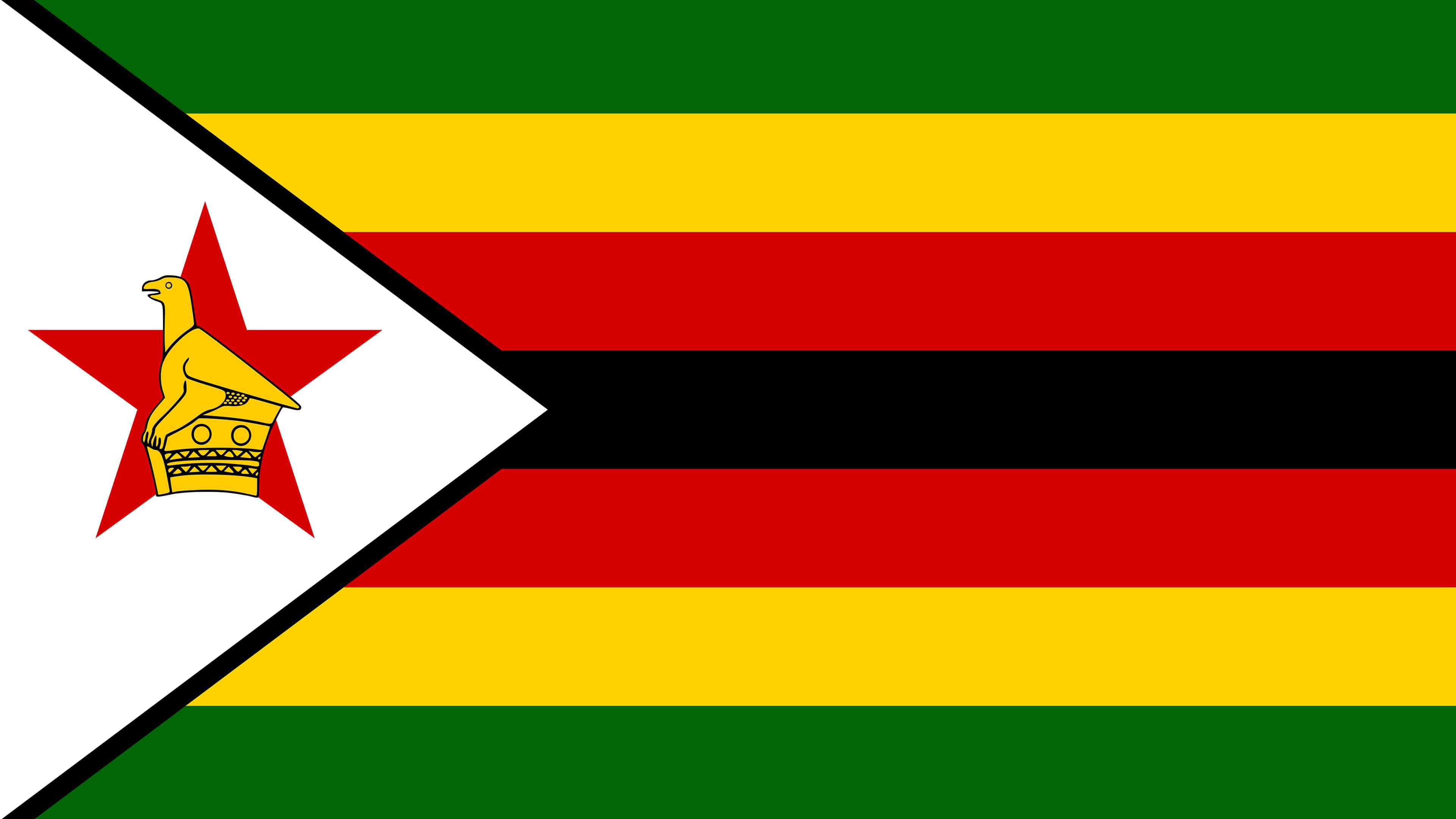 Zimbabwe Flag UHD 4K Wallpaper