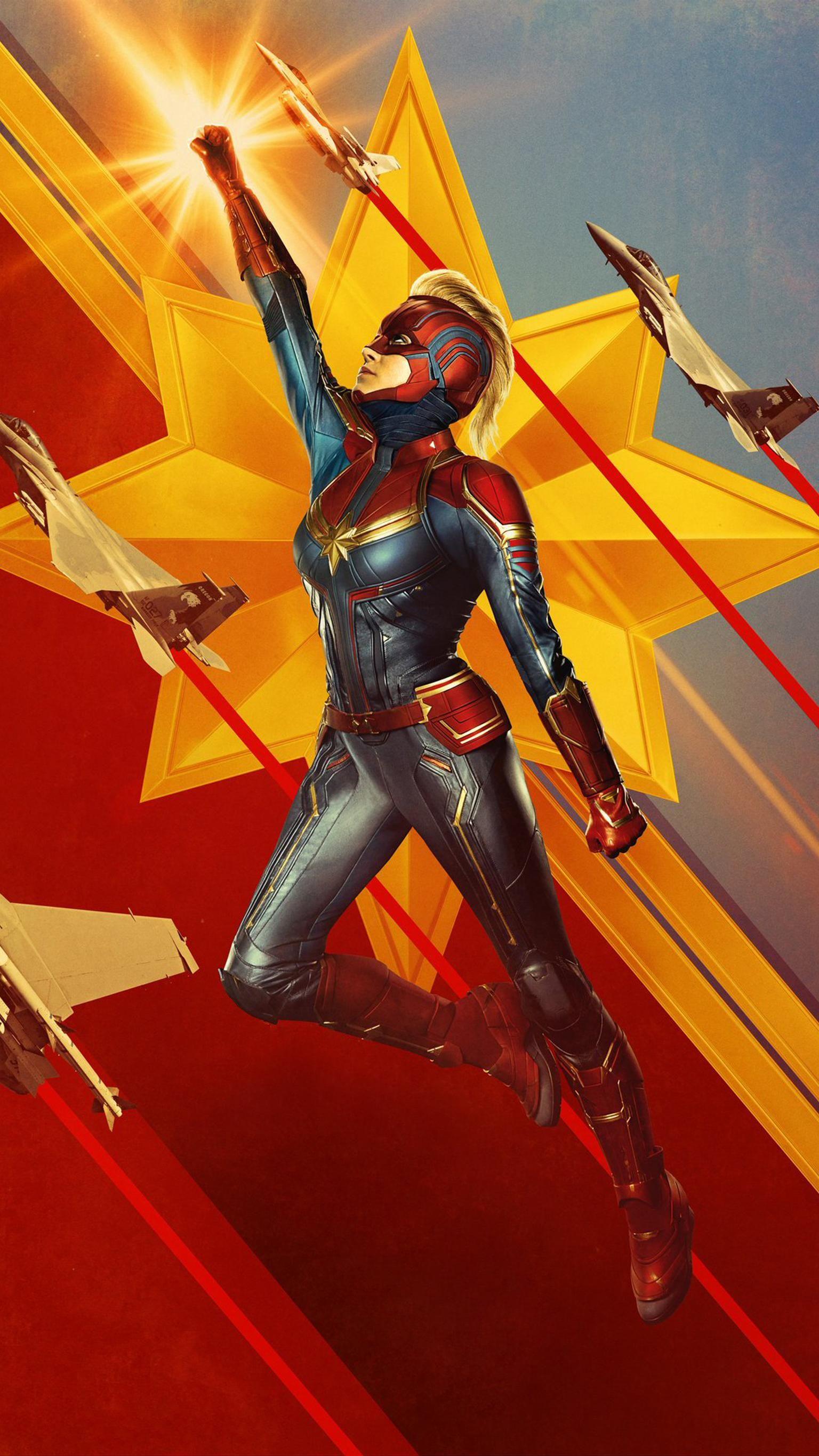 Captain Marvel (2019) Phone Wallpaper. Ccd. Captain