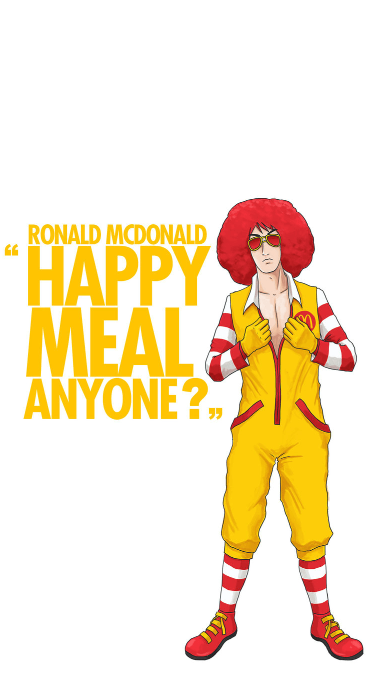 Ronald McDonald: Happy meal anyone?. iPhone wallpaper