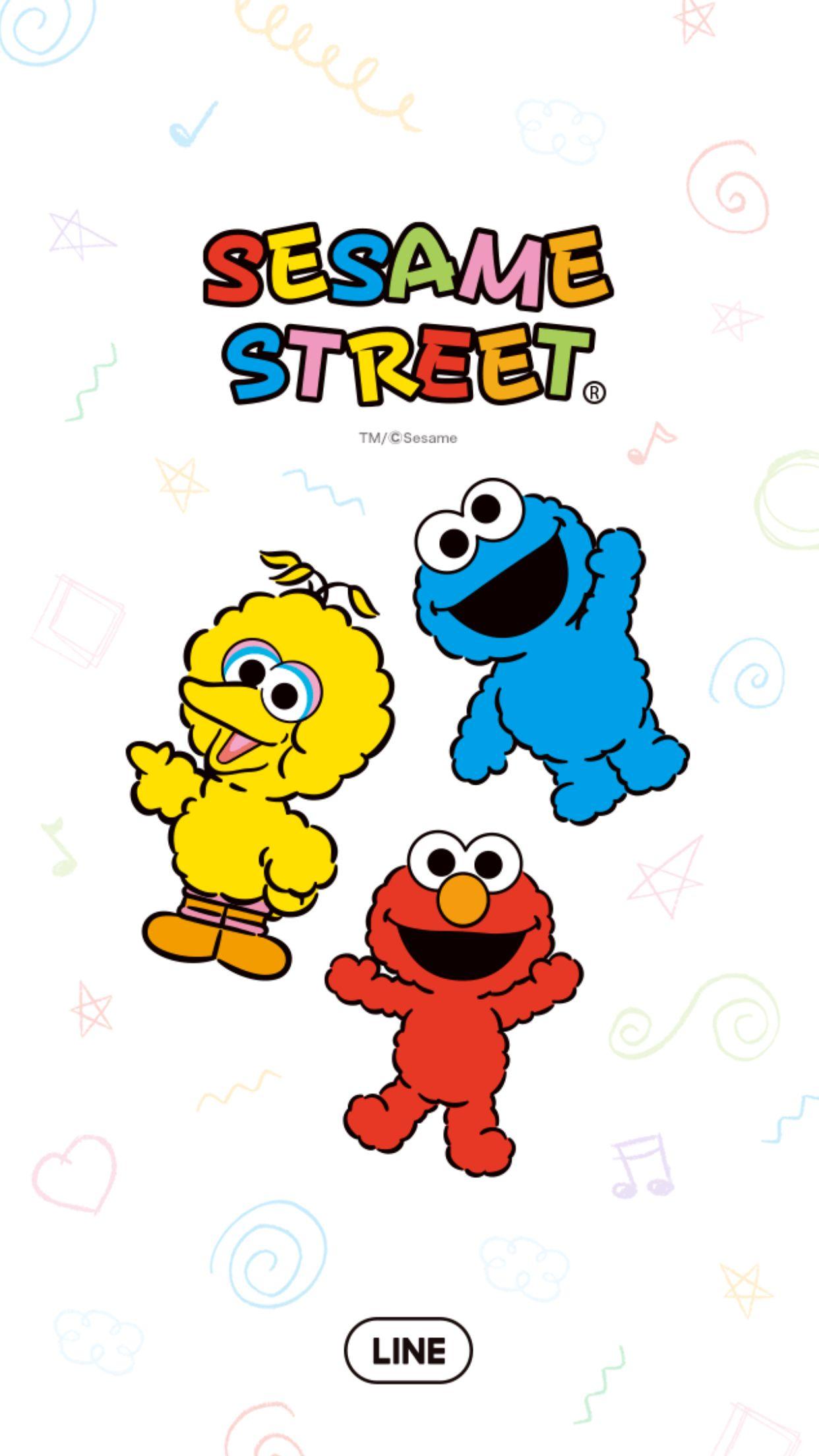 Sesame Street. Elmo wallpaper, Cookie monster wallpaper, Cute cartoon wallpaper