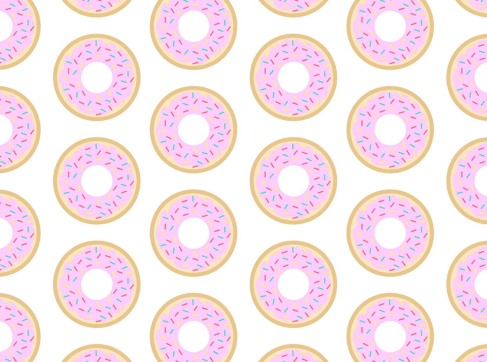 Pink donuts Wallpaper (1680x1250)